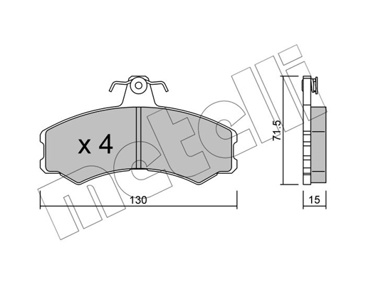 Metelli Remblokset 22-0031-1