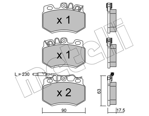 Metelli Remblokset 22-0049-1