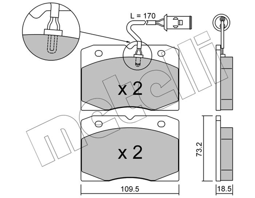 Metelli Remblokset 22-0051-2