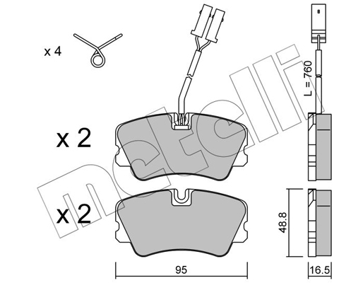 Metelli Remblokset 22-0065-0