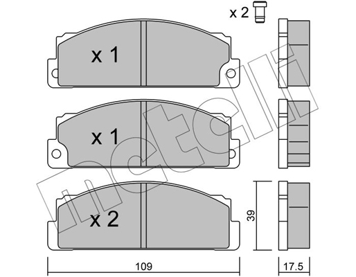 Metelli Remblokset 22-0102-0