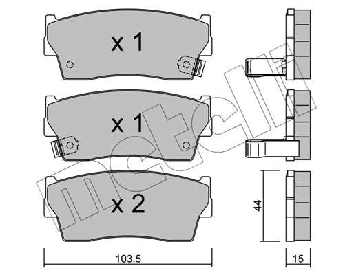 Metelli Remblokset 22-0116-0