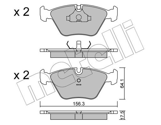 Metelli Remblokset 22-0122-1