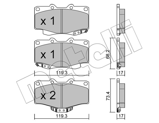 Metelli Remblokset 22-0129-2