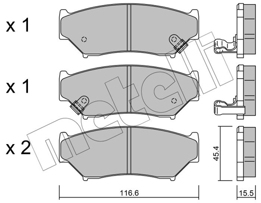 Metelli Remblokset 22-0136-0