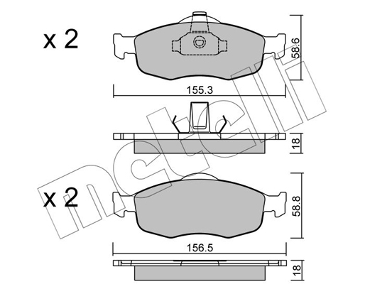 Metelli Remblokset 22-0146-0