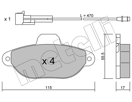 Metelli Remblokset 22-0159-0