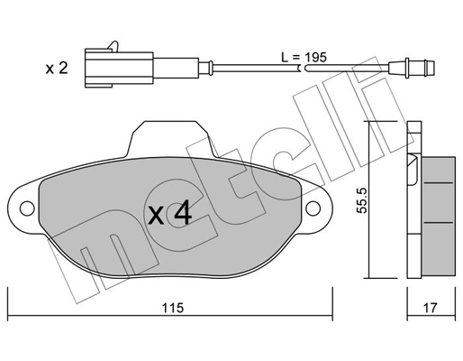 Metelli Remblokset 22-0159-3