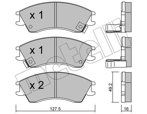 Metelli Remblokset 22-0160-0