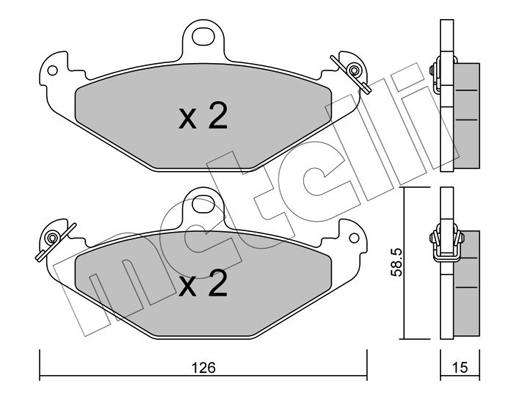 Metelli Remblokset 22-0165-0