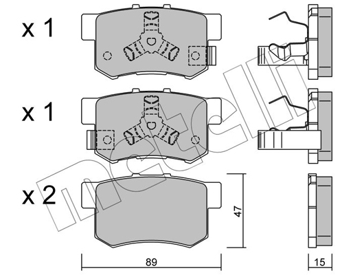 Metelli Remblokset 22-0173-1