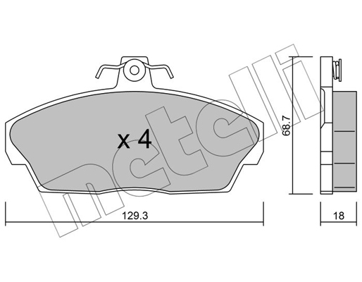 Metelli Remblokset 22-0174-1