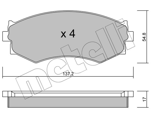 Metelli Remblokset 22-0190-0