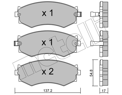 Metelli Remblokset 22-0190-1