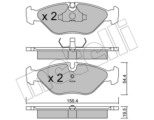 Metelli Remblokset 22-0209-0