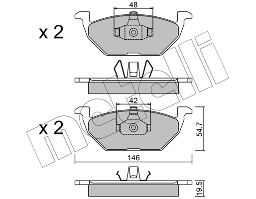 Metelli Remblokset 22-0211-1