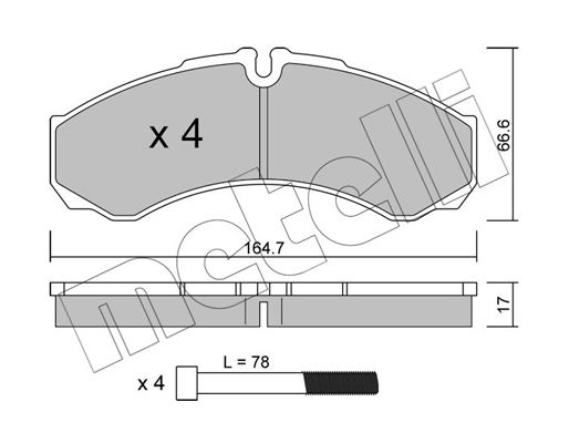 Metelli Remblokset 22-0212-3