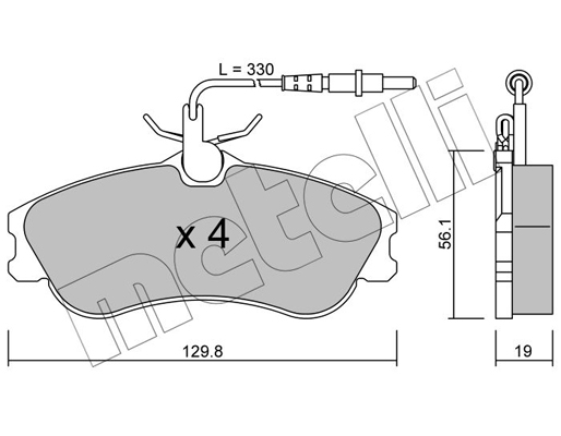 Metelli Remblokset 22-0217-0