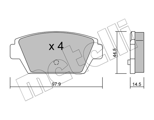 Metelli Remblokset 22-0226-0