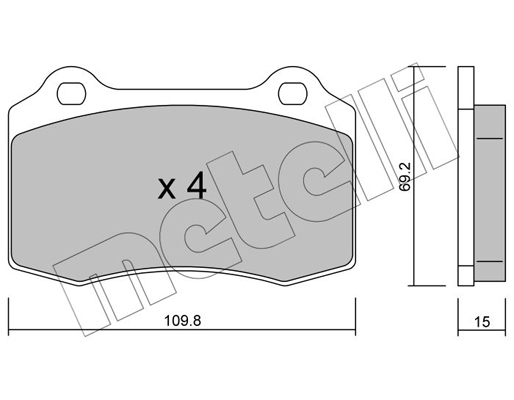 Metelli Remblokset 22-0251-2