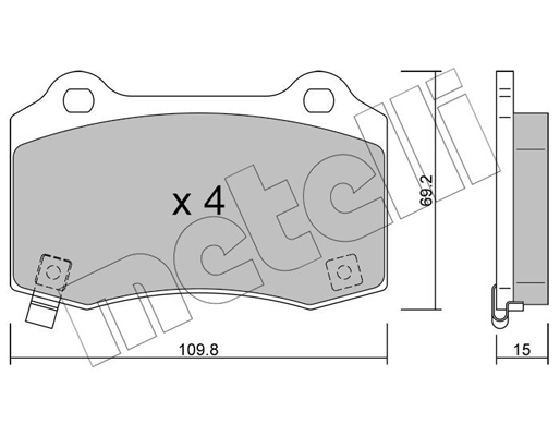 Metelli Remblokset 22-0251-6