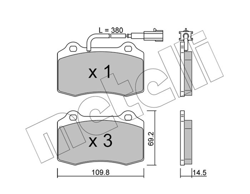 Metelli Remblokset 22-0251-8