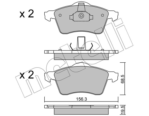 Metelli Remblokset 22-0263-0