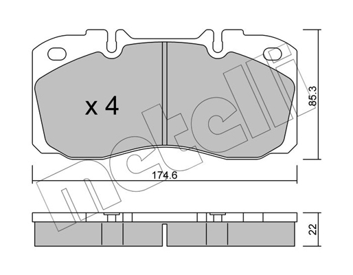 Metelli Remblokset 22-0268-0