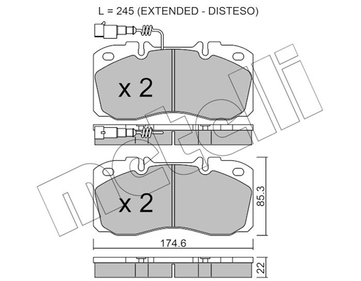 Metelli Remblokset 22-0268-5