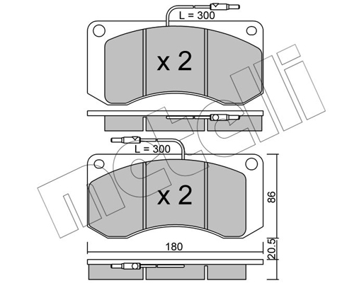 Metelli Remblokset 22-0272-0