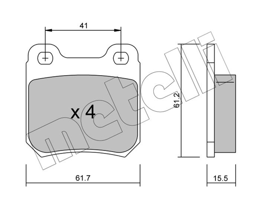 Metelli Remblokset 22-0276-0