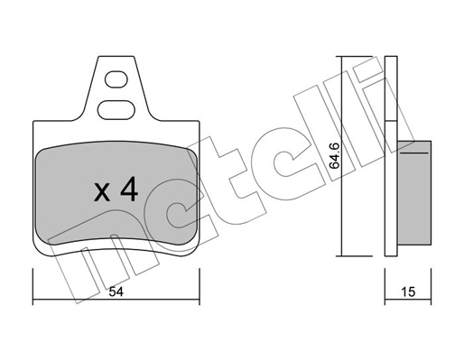 Metelli Remblokset 22-0285-0