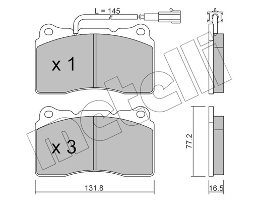 Metelli Remblokset 22-0288-7