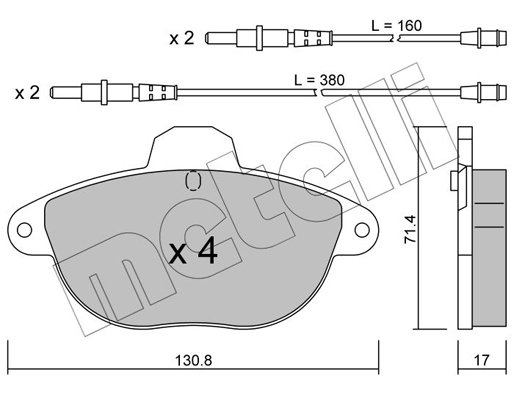 Metelli Remblokset 22-0290-0