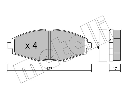 Metelli Remblokset 22-0293-0