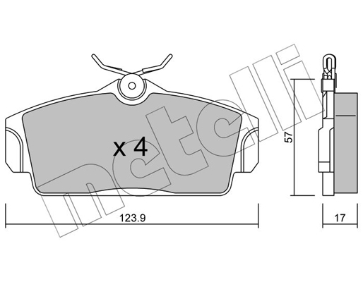 Metelli Remblokset 22-0305-0