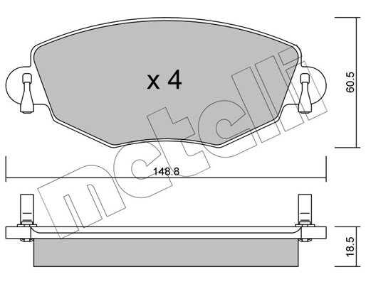 Metelli Remblokset 22-0318-0