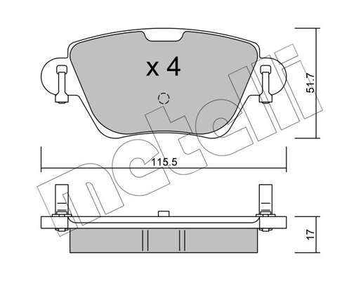 Metelli Remblokset 22-0319-0