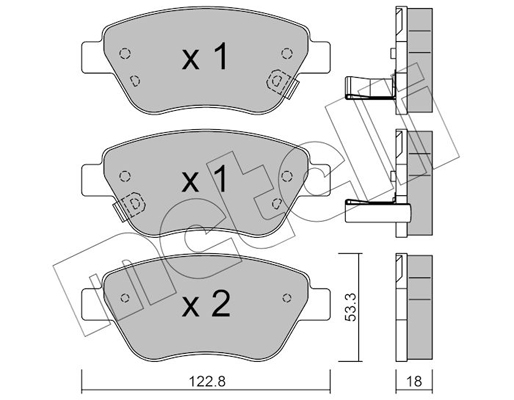 Metelli Remblokset 22-0321-4