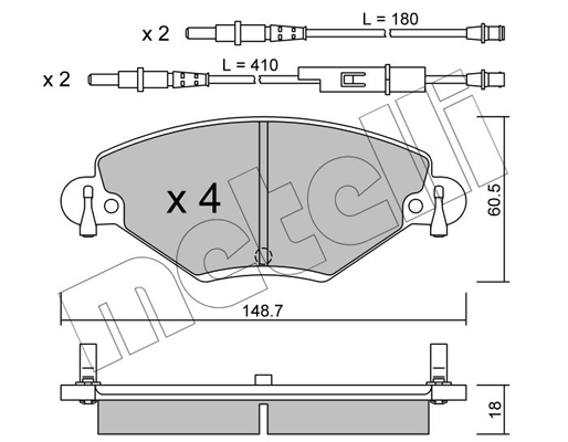 Metelli Remblokset 22-0331-0