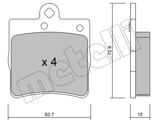 Metelli Remblokset 22-0343-0