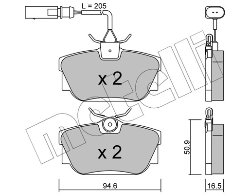 Metelli Remblokset 22-0346-2