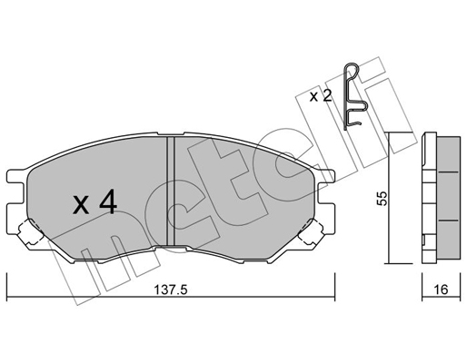 Metelli Remblokset 22-0401-0