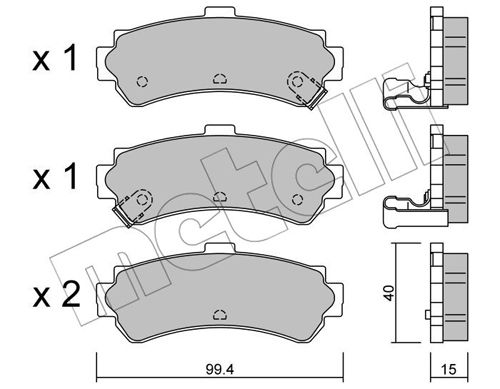 Metelli Remblokset 22-0403-0