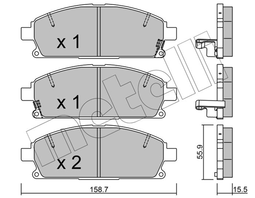 Metelli Remblokset 22-0406-2