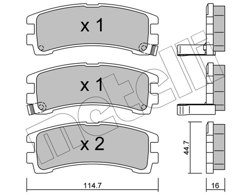 Metelli Remblokset 22-0408-0