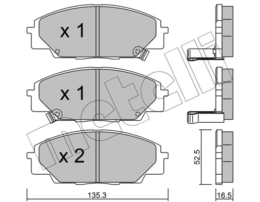 Metelli Remblokset 22-0435-0