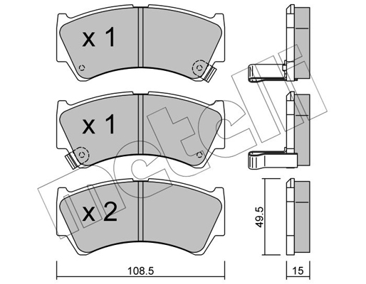 Metelli Remblokset 22-0436-0