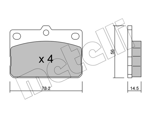 Metelli Remblokset 22-0440-0