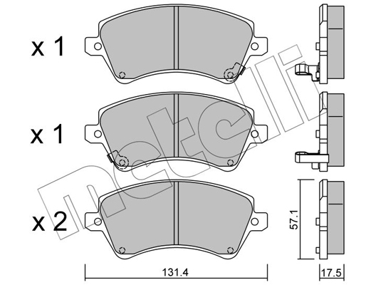 Metelli Remblokset 22-0446-0